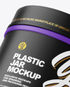 Matte Plastic Jar Mockup