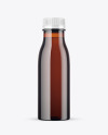 Amber Plastic Bottle Mockup