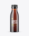 Amber Plastic Bottle Mockup