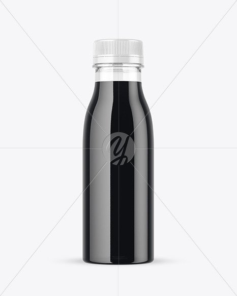 Clear Plastic Bottle with Dark Drink Mockup