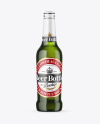 Green Glass Lager Beer Bottle Mockup