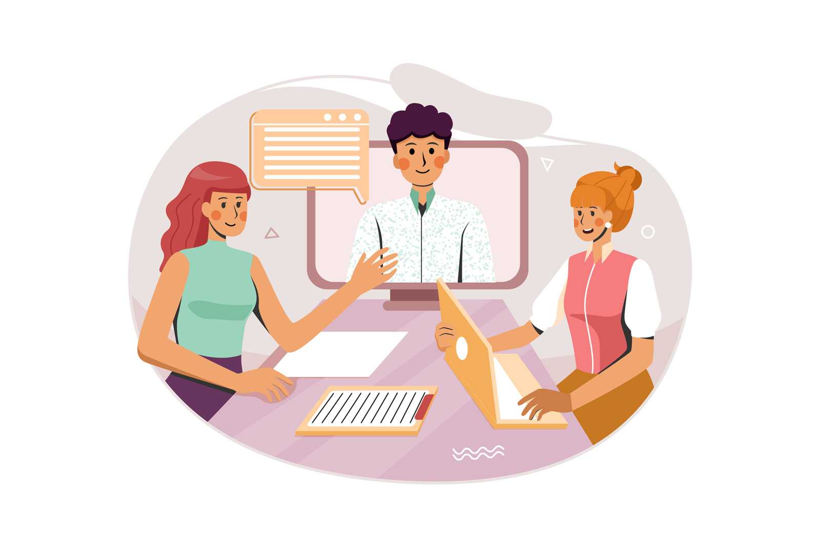 M244_Work from home Illustrations