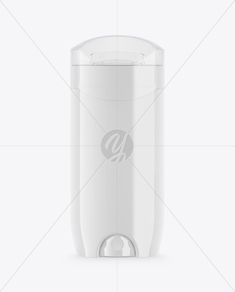 Glossy Plastic Deodorant Stick With Transparent Cap Mockup