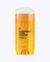 Glossy Plastic Deodorant Stick With Transparent Cap Mockup