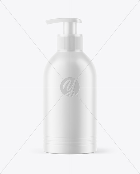 Matte Pump Bottle Mockup