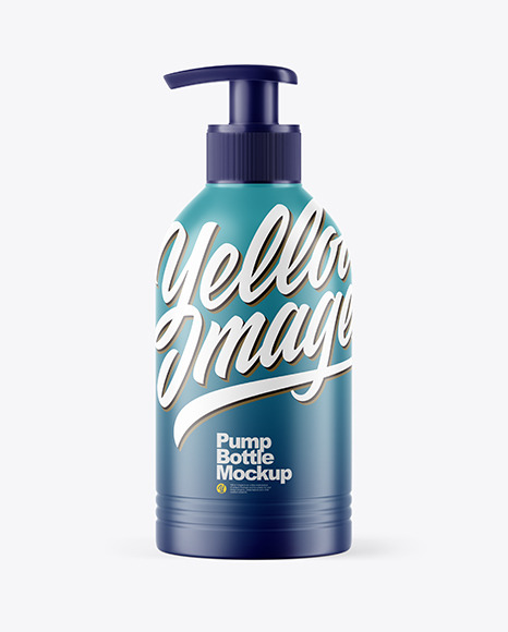 Matte Pump Bottle Mockup