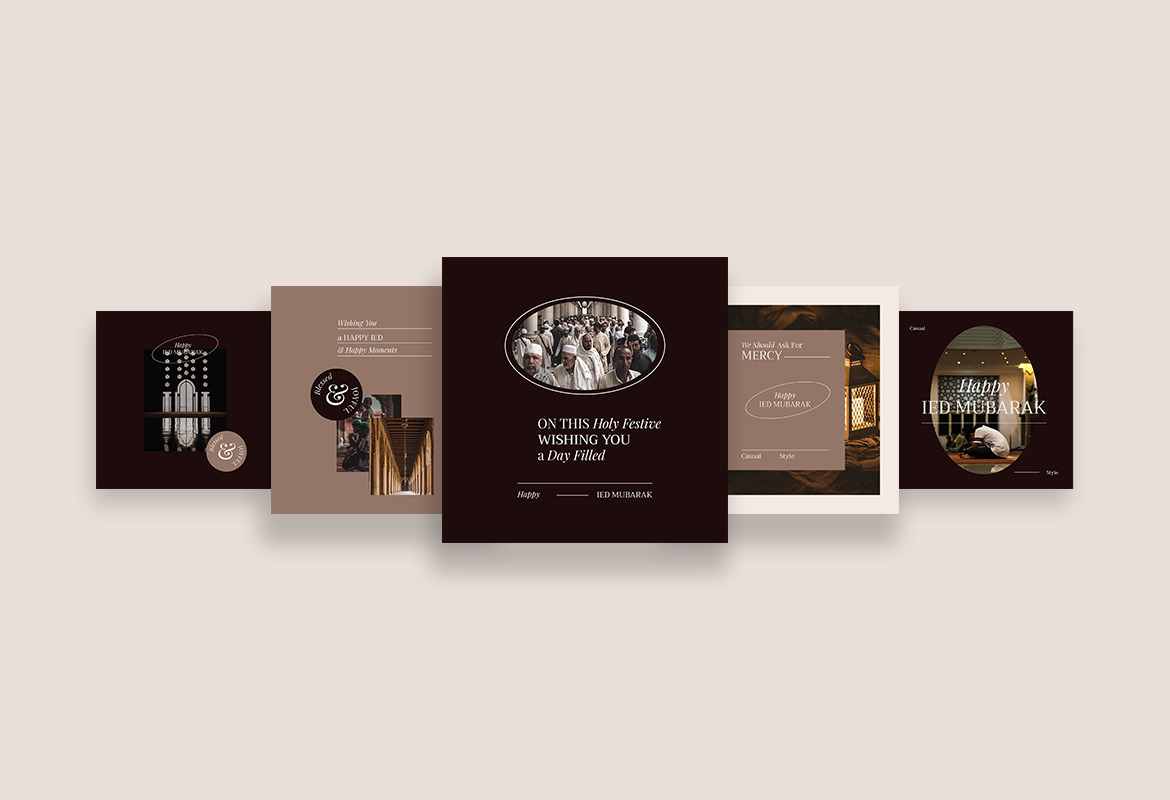 Classic and Elegant Happy Eid Instagram Template Classic and Elegant Happy Eid Instagram Template