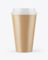 Kraft Coffee Cup Mockup