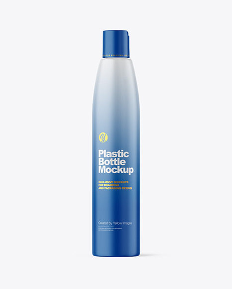 Matte Plastic Bottle Mockup - Label mockup bottle