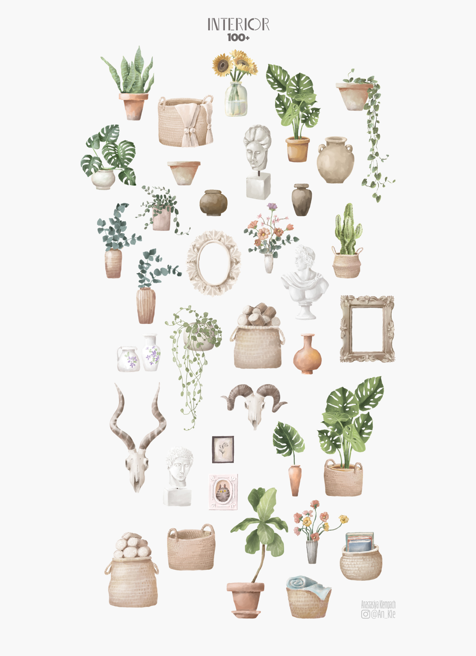 Interior clipart bundle Interior clipart bundle