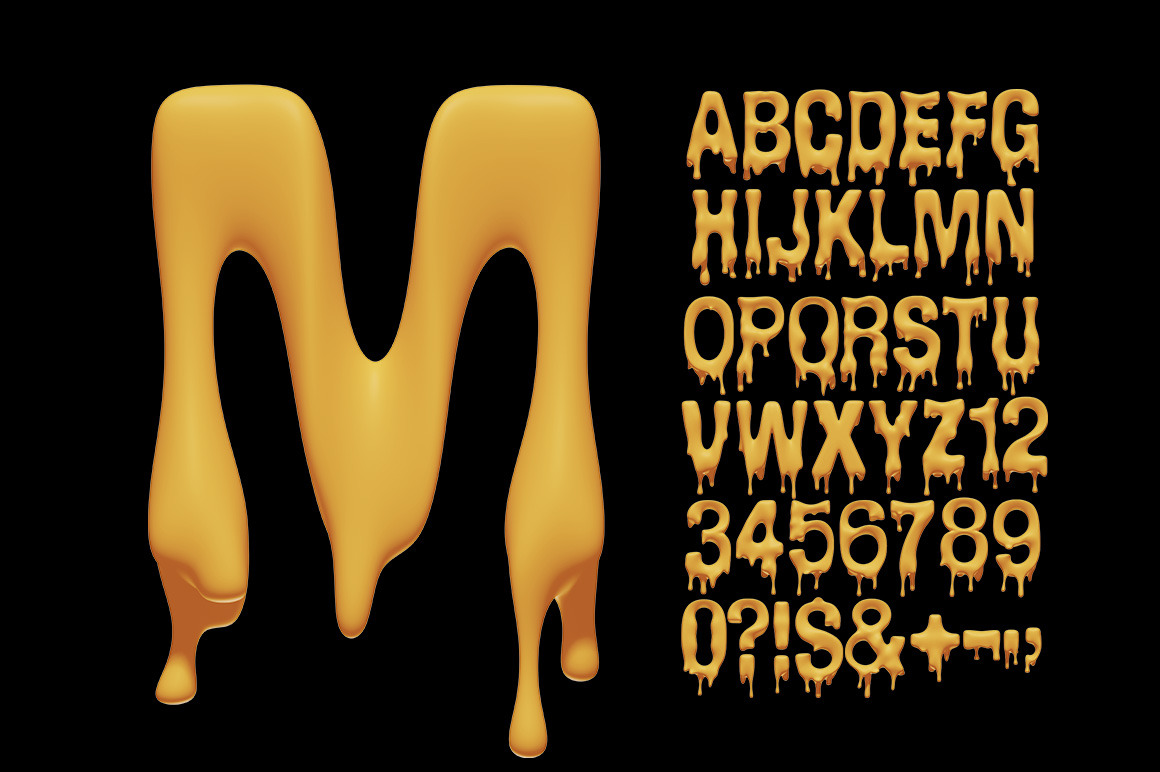 Melting Font