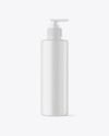 500ml Matte Cosmetic Bottle with Pump Mockup