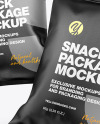 Two Kraft Snack Packages Mockup