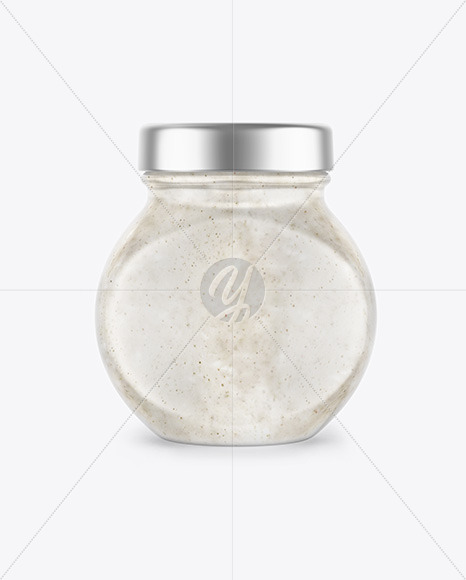 Sour Cream Sauce w/ Mushrooms Jar Mockup