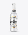 Frosted Glass Tonic Water Bottle Mockup