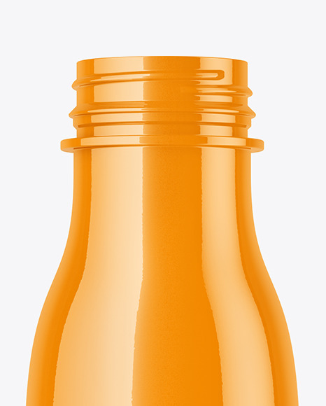 Glossy Plastic Bottle Mockup