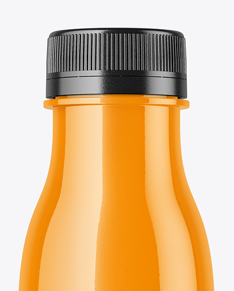 Glossy Plastic Bottle Mockup