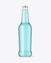 Clear Glass Drink Bottle Mockup