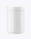 Glossy Plastic Jar Mockup