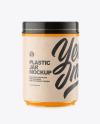 Glossy Plastic Jar Mockup