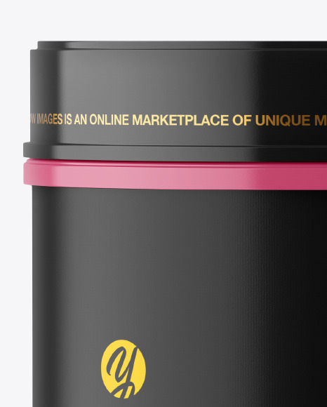 Glossy Plastic Jar Mockup