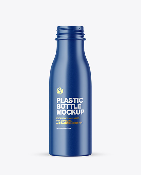 Matte Plastic Bottle Mockup