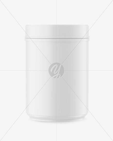 Matte Plastic Jar Mockup