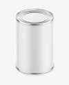 Tin Can with Paper Finish Mockup