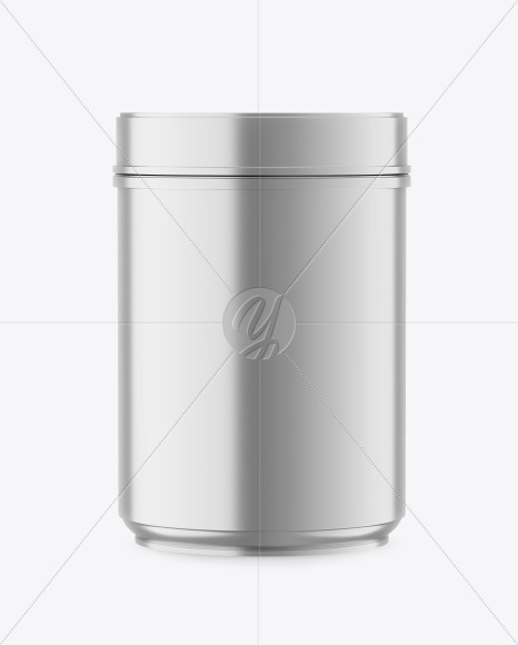 Metallic Plastic Jar Mockup