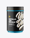 Metallic Plastic Jar Mockup