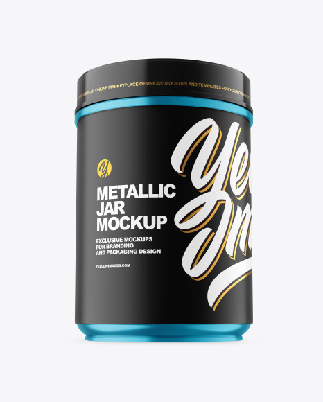 Metallic Plastic Jar Mockup - Metallic+Plastic+Jar+Mockup+Exclusive+Mockups