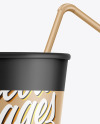 Matte Coffee Cup w/ Holder Mockup