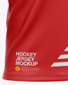 Lace Neck Hockey Jersey Mockup