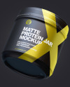 Matte Protein Jar Mockup