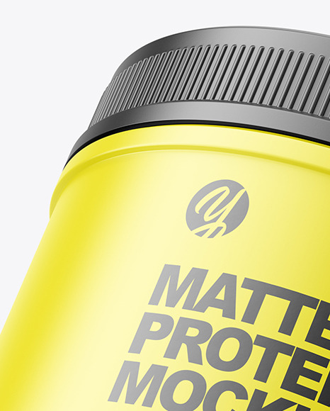 Matte Protein Jar Mockup