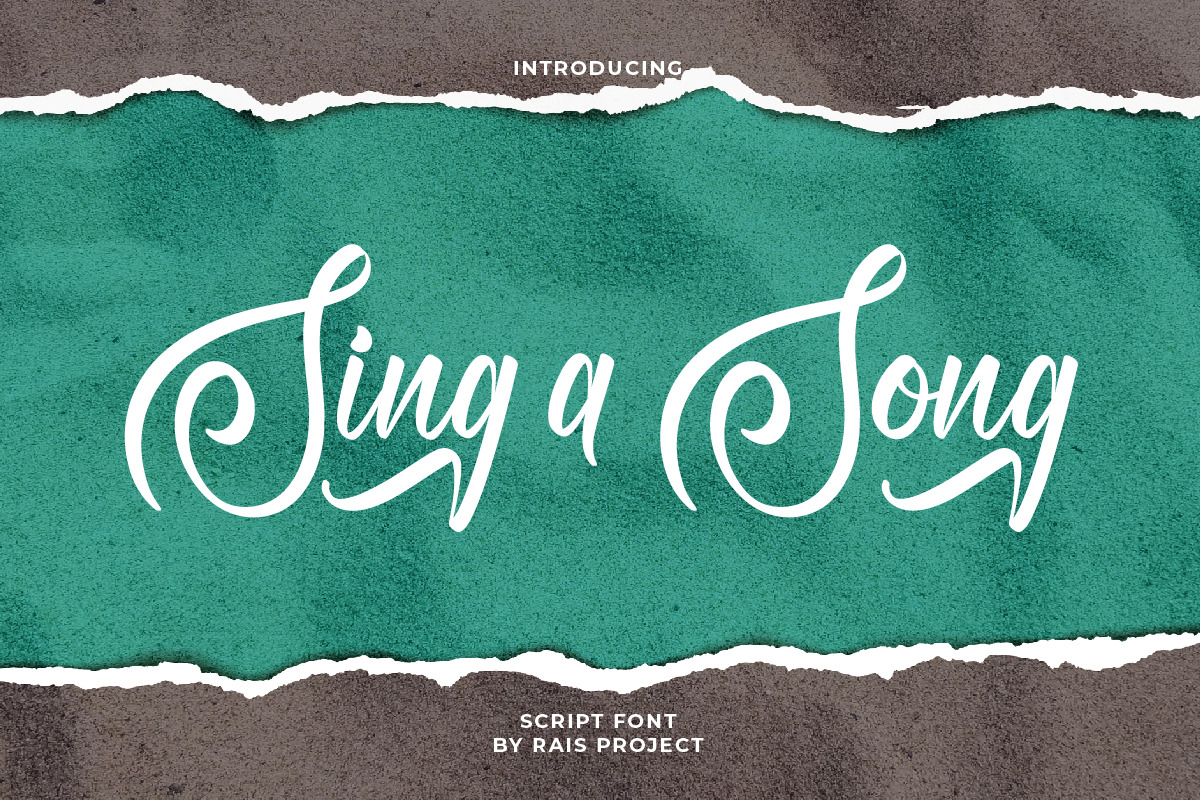 Sing A Song Handwriting Font Sing A Song Handwriting Font
