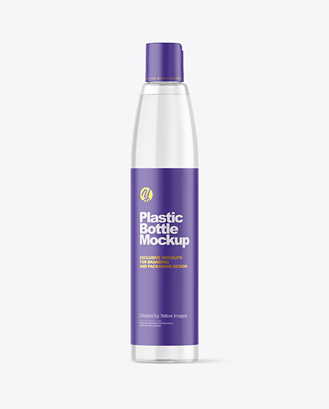 Clear Plastic Bottle Mockup