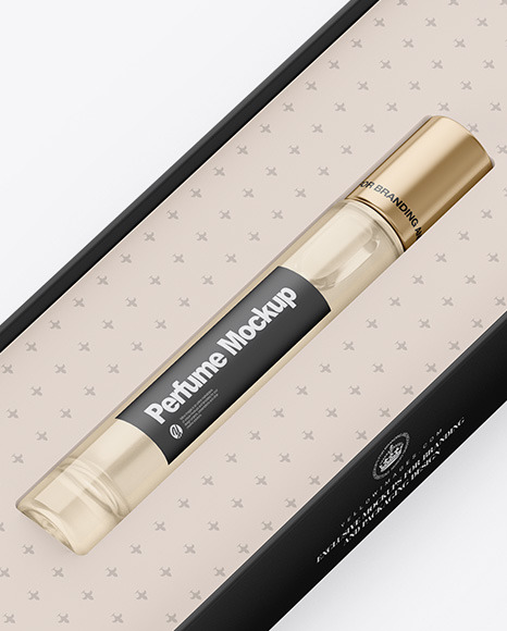 Box With Perfume Mockup