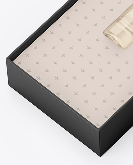 Box With Perfume Mockup