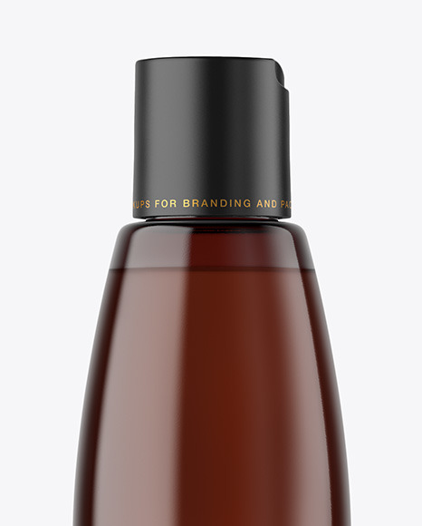 Amber Plastic Bottle Mockup Amber Plastic Bottle Mockup