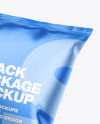 Two Matte Metallic Snack Packages Mockup