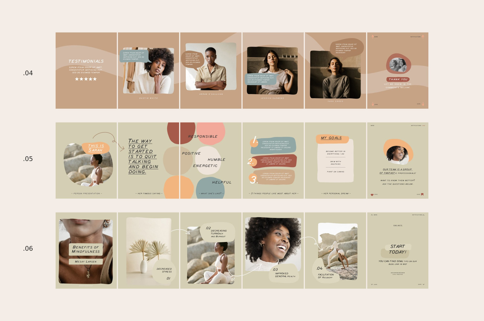 Coach Carousel Templates CANVA and Photoshop