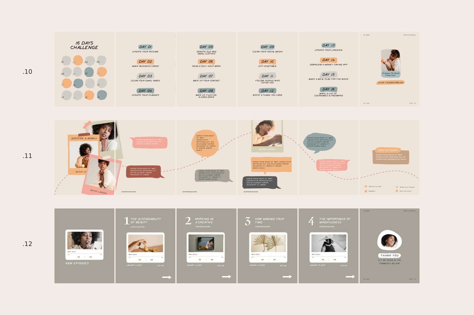 Coach Carousel Templates CANVA and Photoshop Coach Carousel Templates CANVA and Photoshop