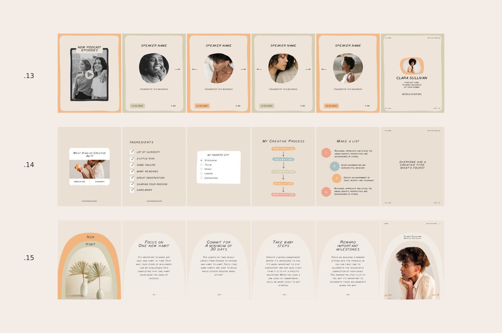 Coach Carousel Templates CANVA and Photoshop Coach Carousel Templates CANVA and Photoshop