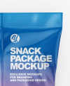 Glossy Snack Package Mockup