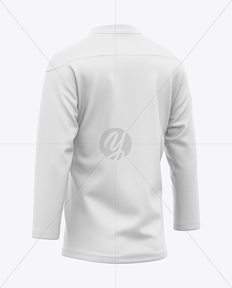 Lace Neck Hockey Jersey Mockup