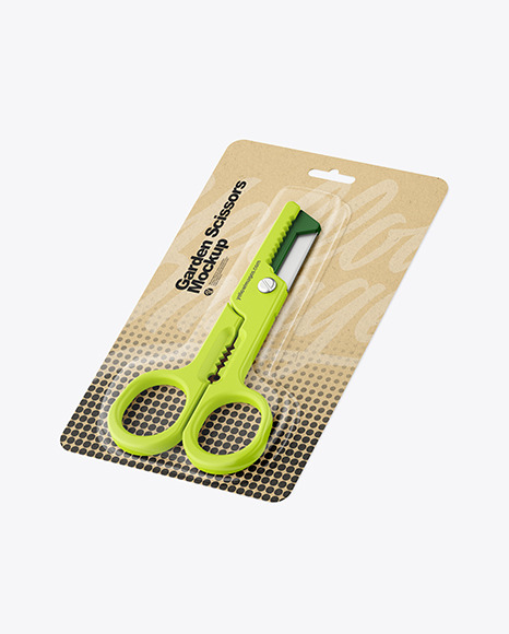 Garden Scissors Mockup -Half Side View