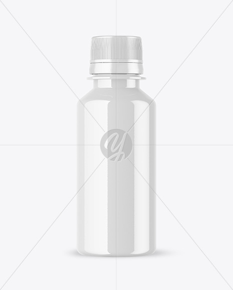 Glossy Plastic Bottle Mockup