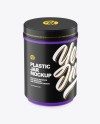Matte Plastic Jar Mockup