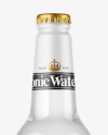 Clear Glass Tonic Water Bottle Mockup